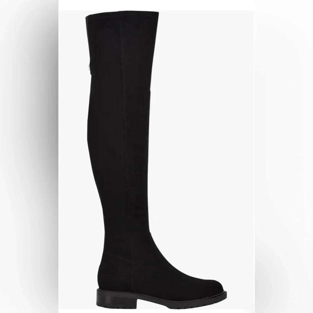 Guess Remont 2  Black Faux Suade Over the Knee Boots